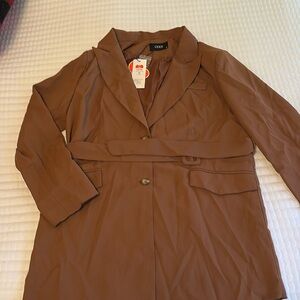 NWT brown Cider belted coat